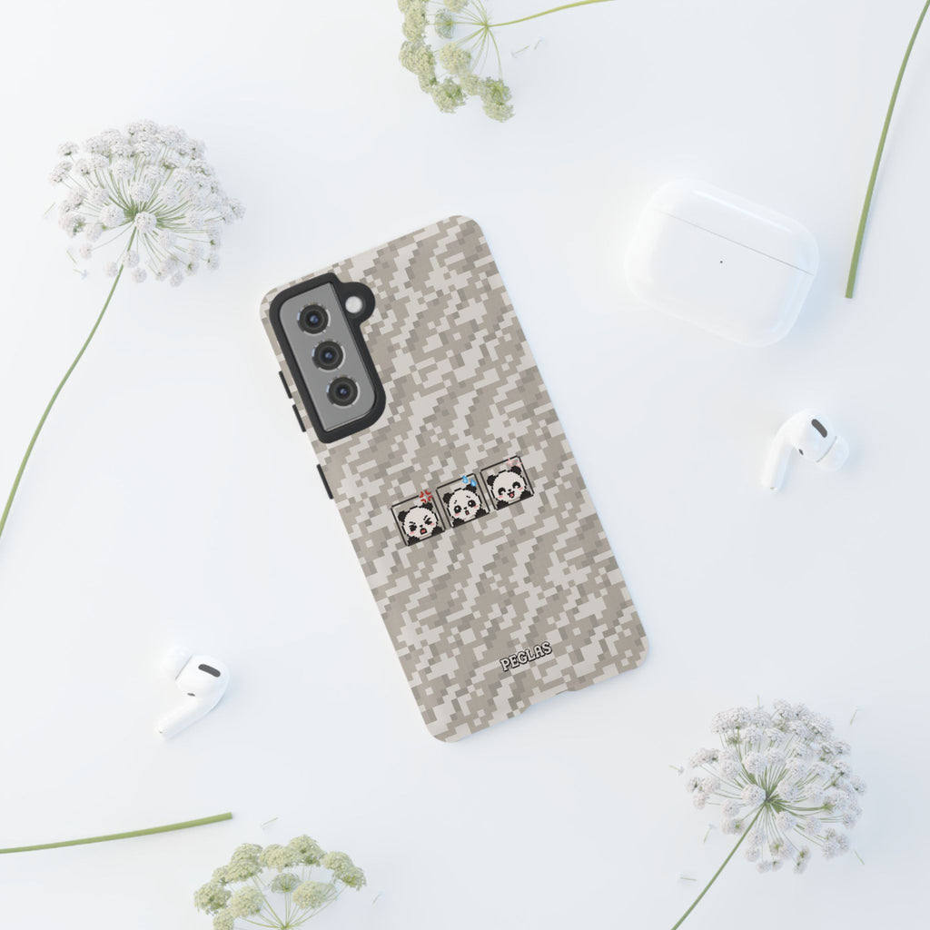 Pixel Panda Emojis Tough Phone Case