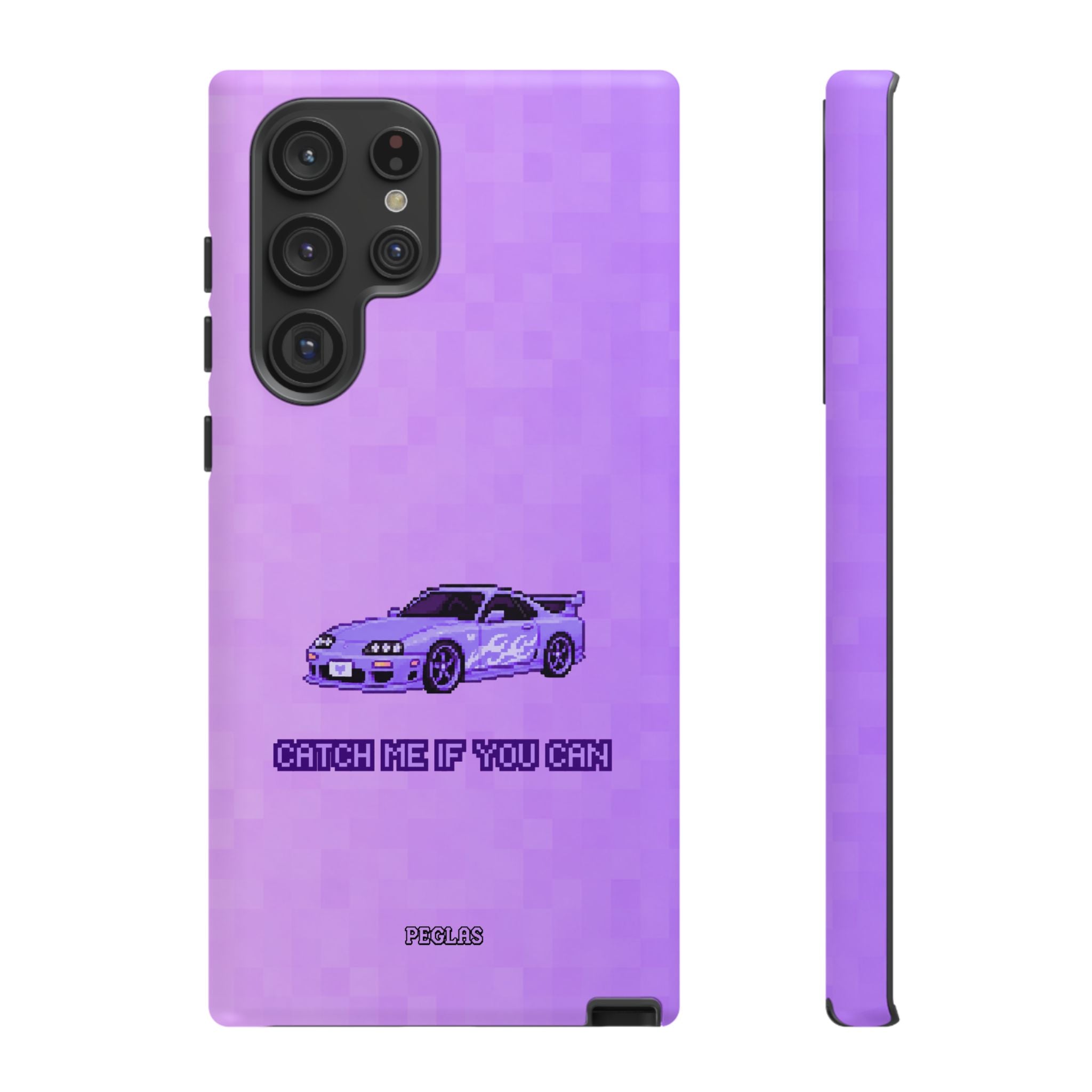 Purple Sports Car Phone Case — "Catch Me If You Can" Tough Phone Case