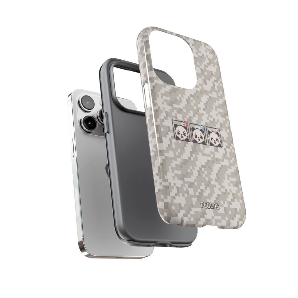 Pixel Panda Emojis Tough Phone Case
