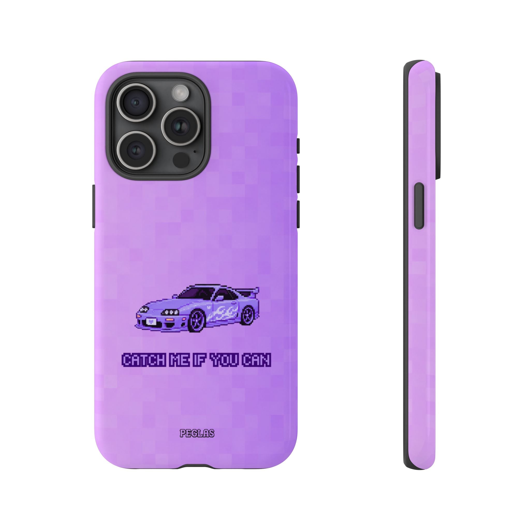 Purple Sports Car Phone Case — "Catch Me If You Can" Tough Phone Case