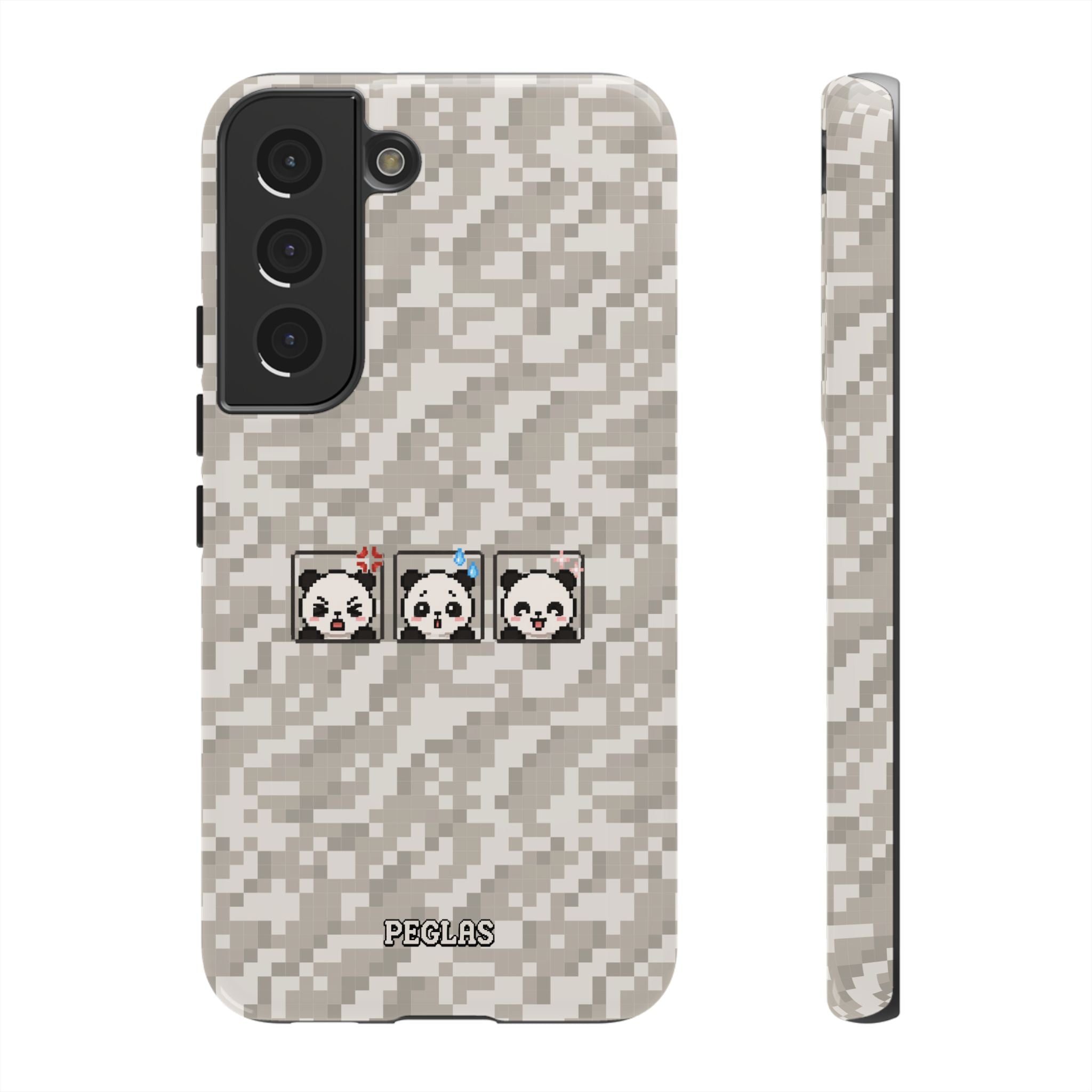 Pixel Panda Emojis Tough Phone Case