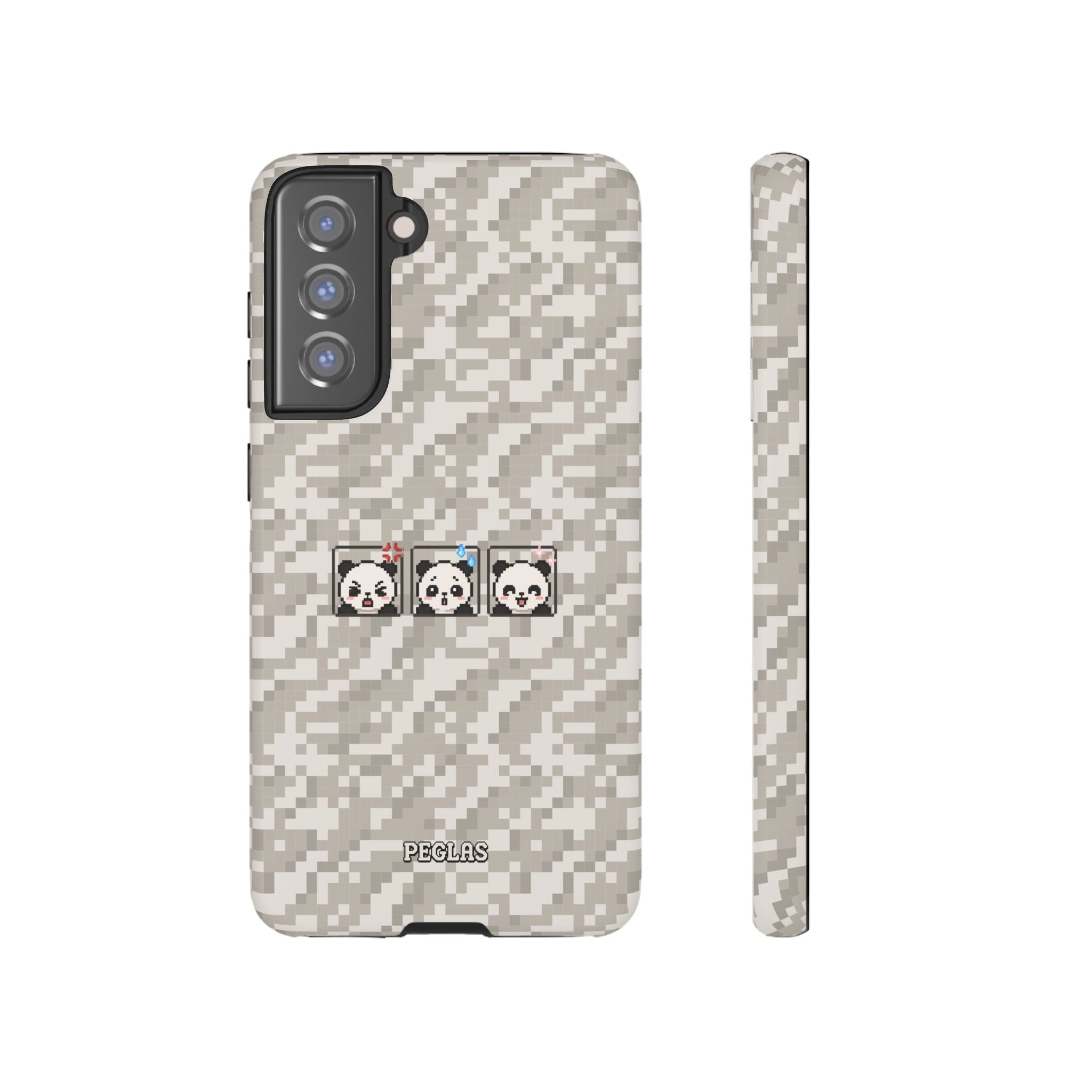 Pixel Panda Emojis Tough Phone Case