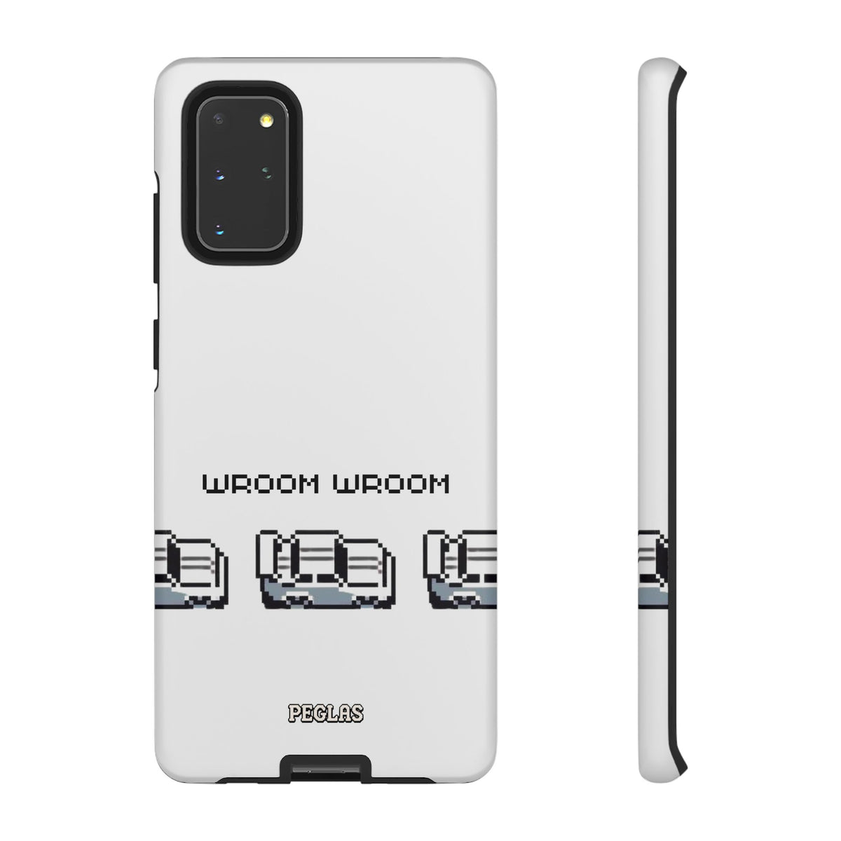 Retro Pixel Cars Phone Case — "Wroom Wroom" Tough Phone Cover