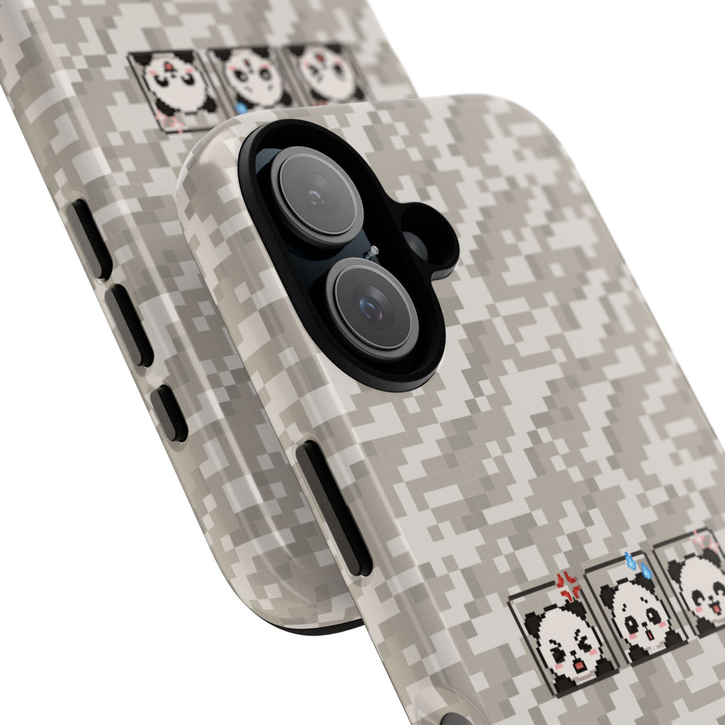 Pixel Panda Emojis Tough Phone Case
