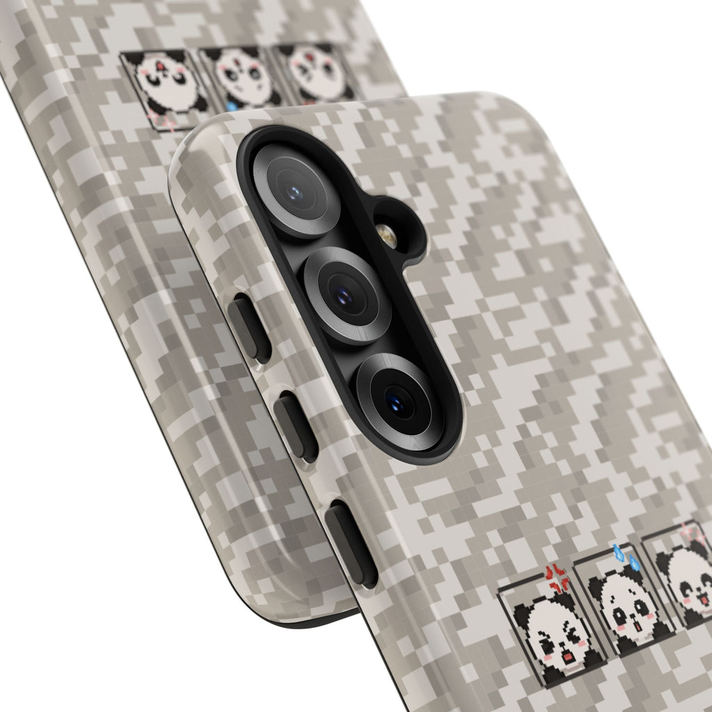Pixel Panda Emojis Tough Phone Case
