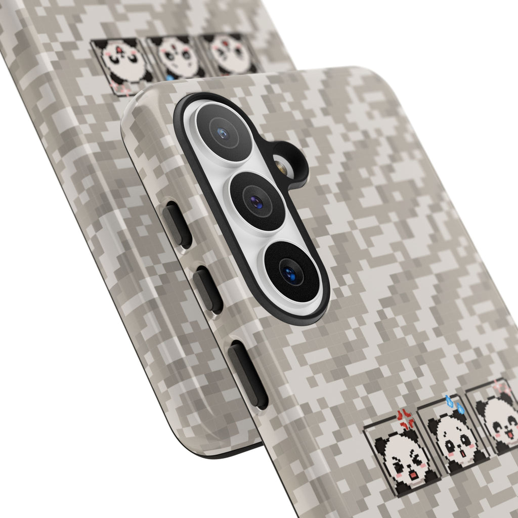 Pixel Panda Emojis Tough Phone Case