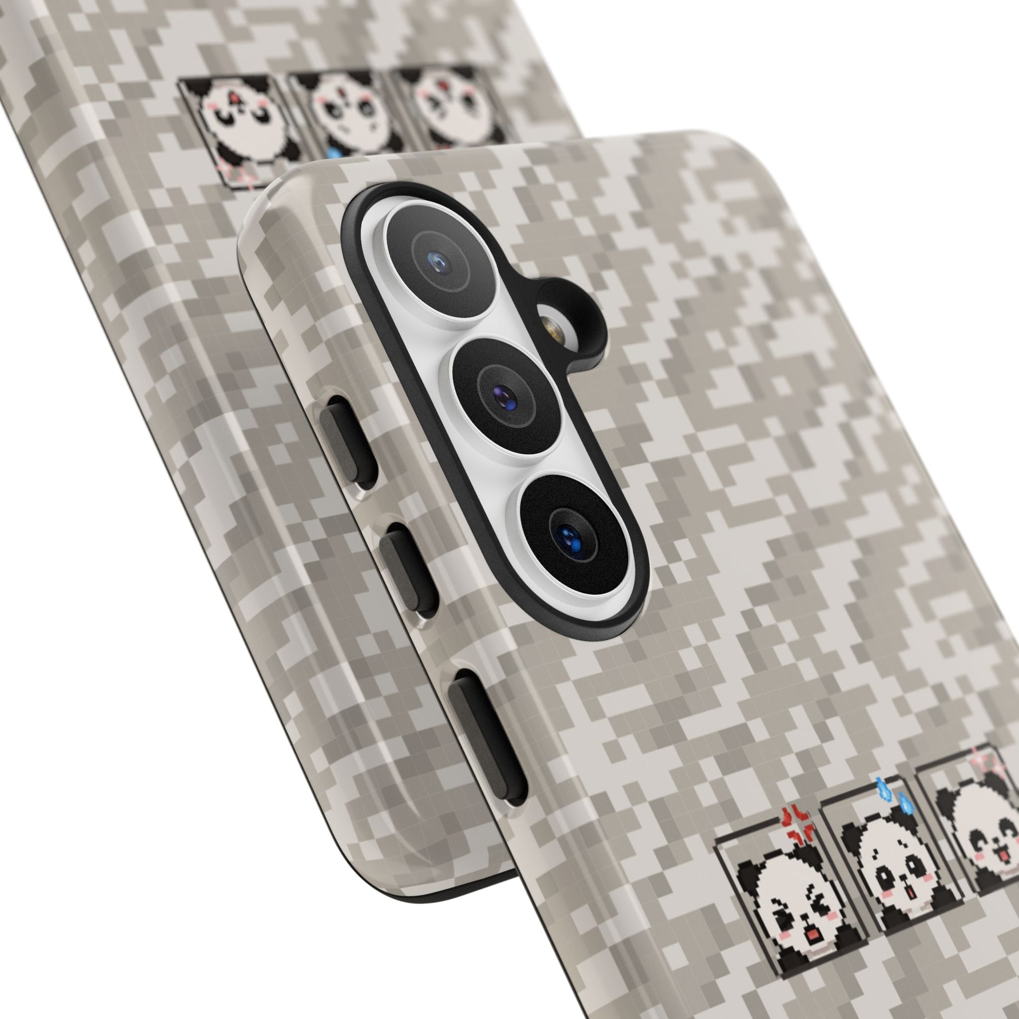 Pixel Panda Emojis Tough Phone Case