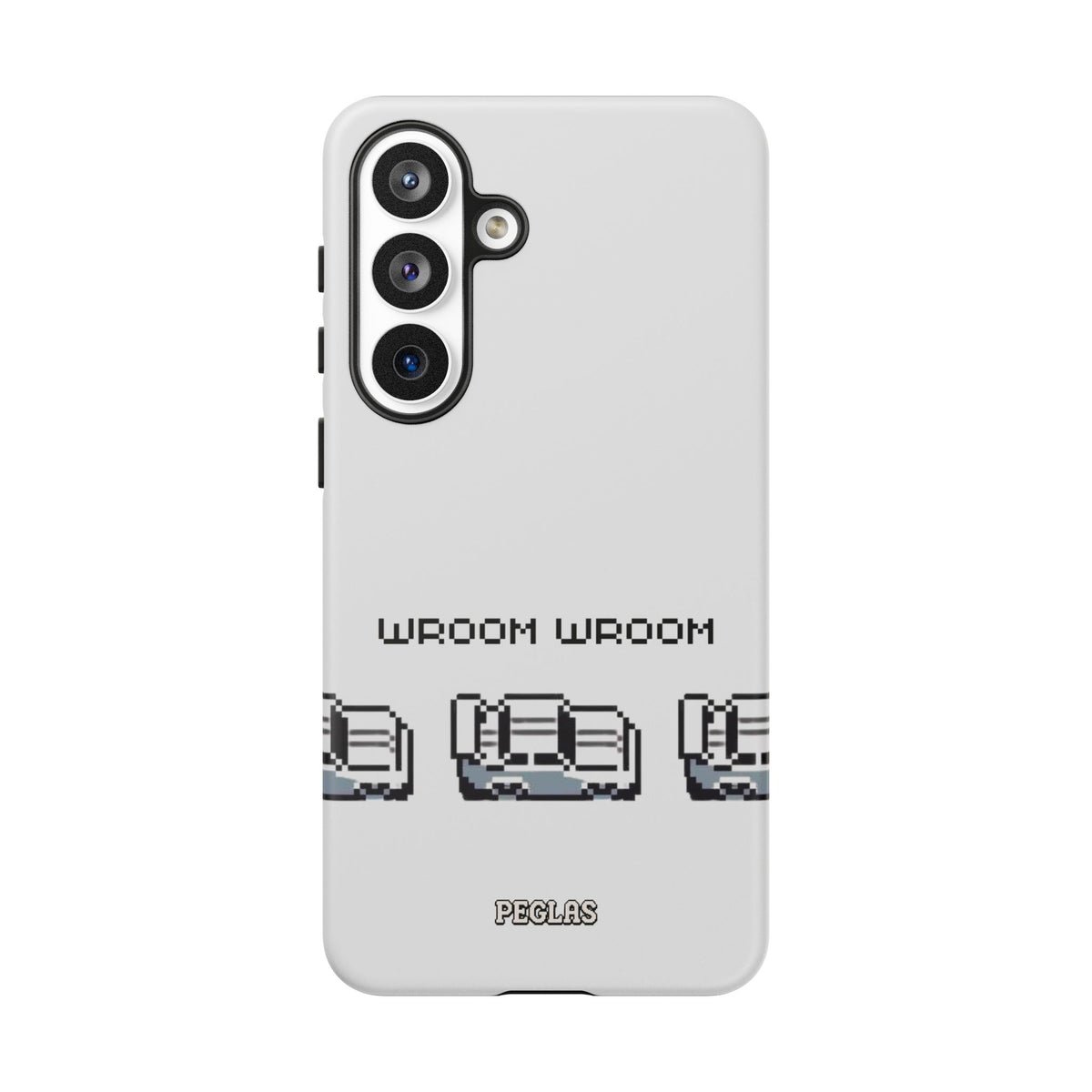 Retro Pixel Cars Phone Case — "Wroom Wroom" Tough Phone Cover