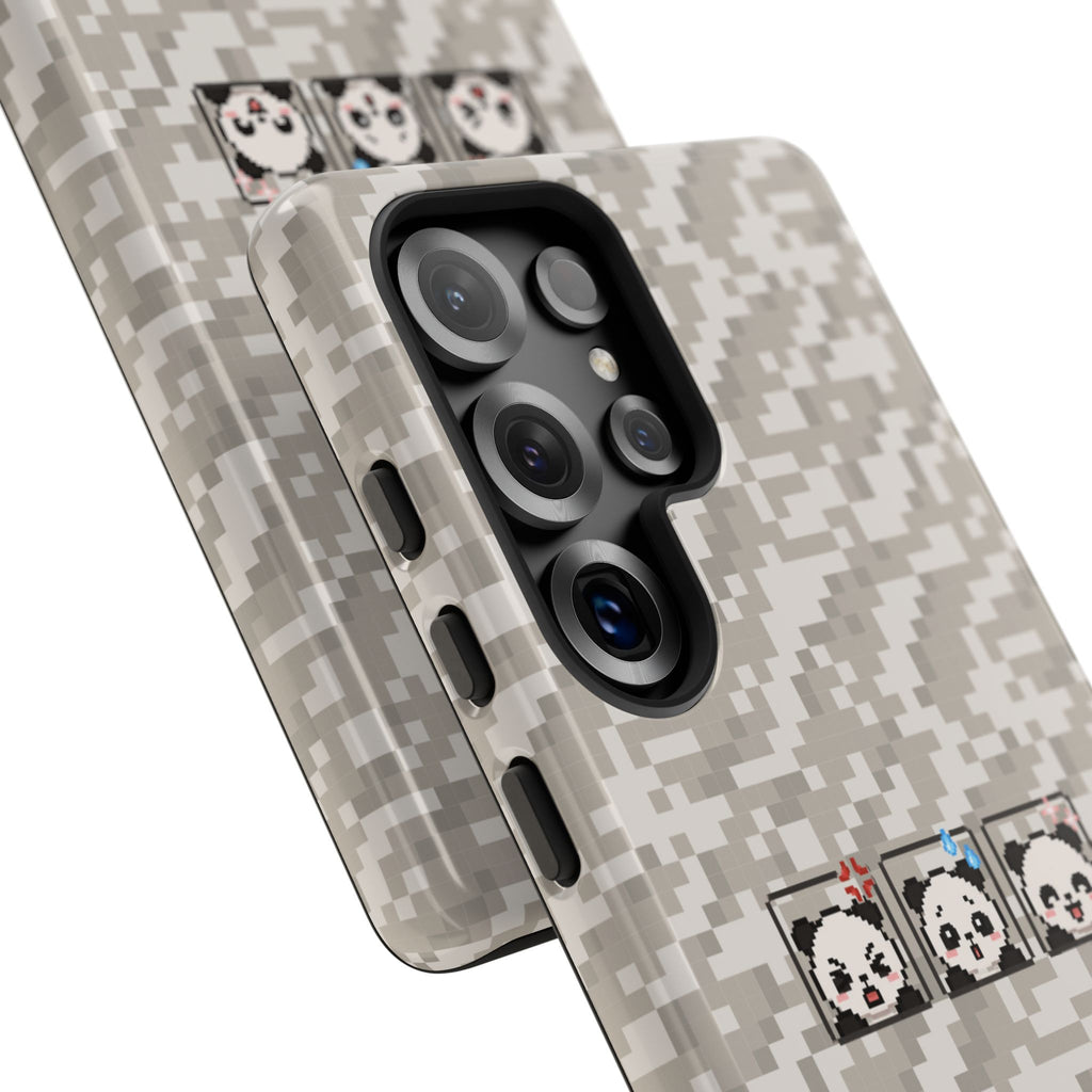 Pixel Panda Emojis Tough Phone Case