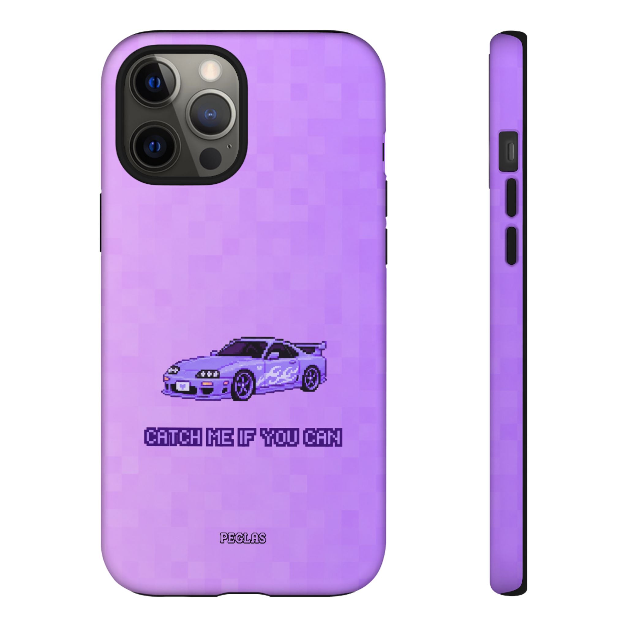 Purple Sports Car Phone Case — "Catch Me If You Can" Tough Phone Case