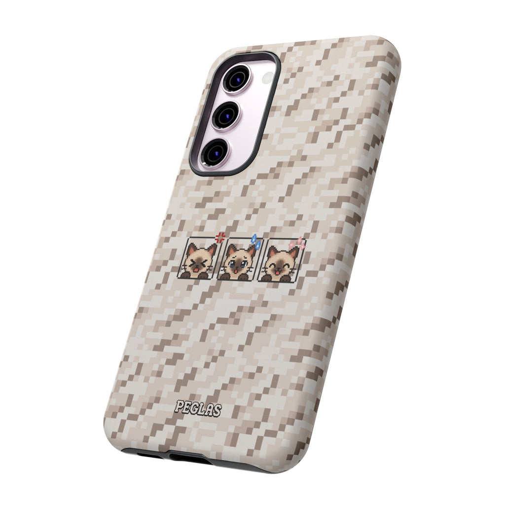 Pixel Cat Emojis Tough Phone Case
