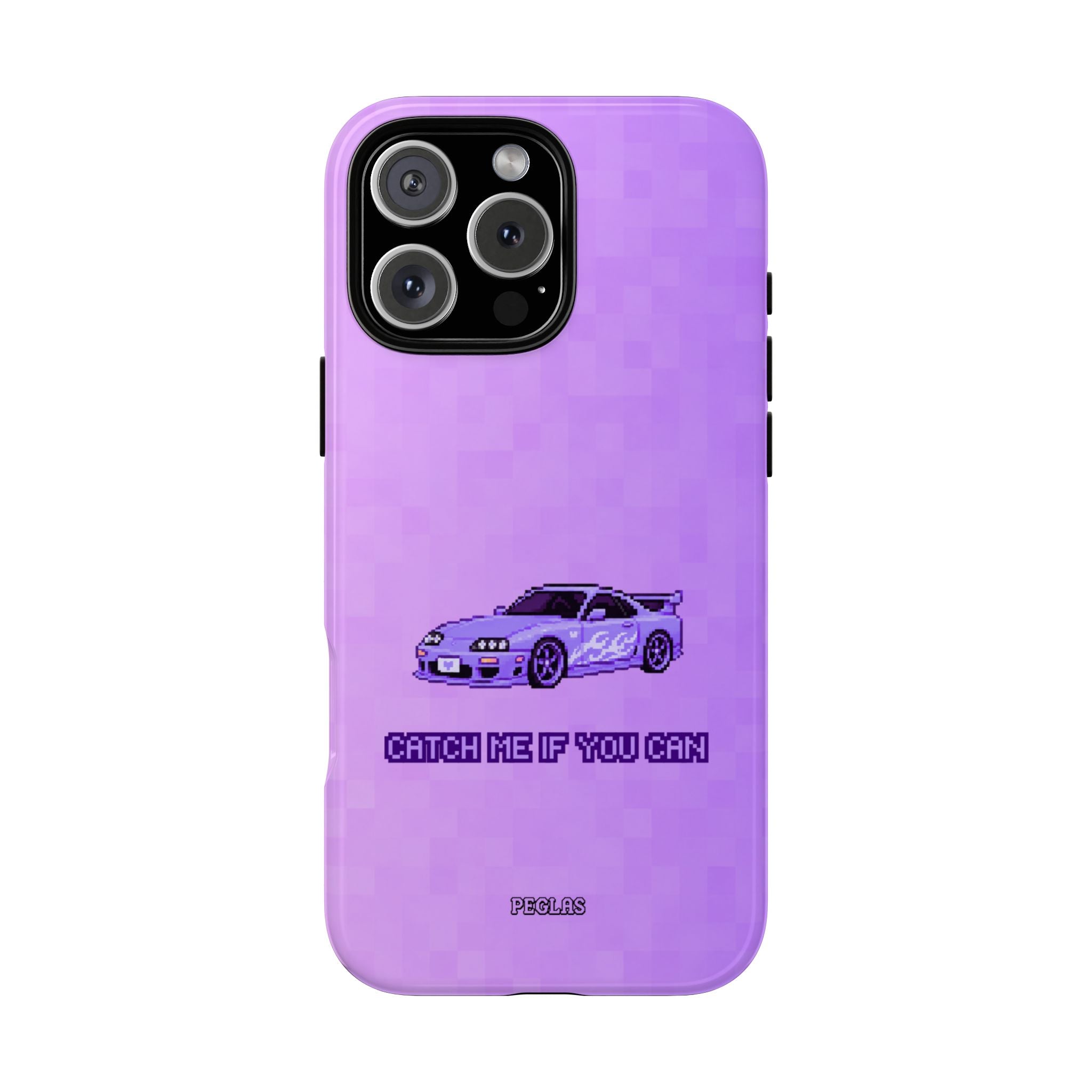 Purple Sports Car Phone Case — "Catch Me If You Can" Tough Phone Case