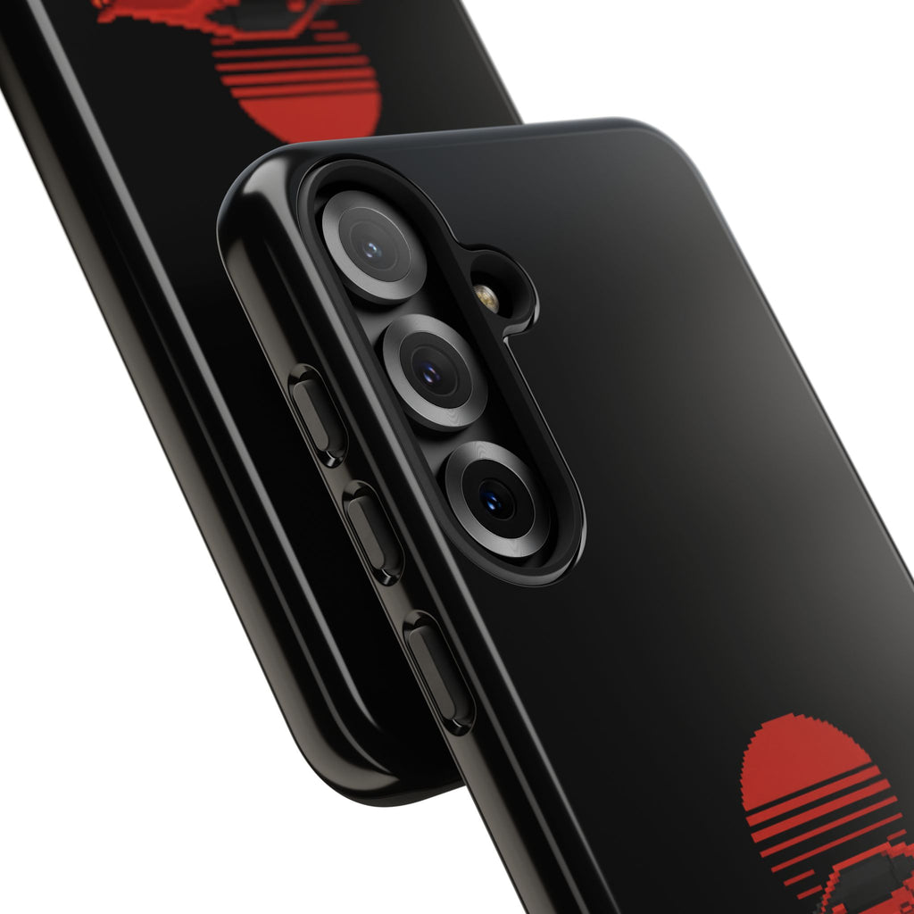 Vintage Red Sports Car Phone Case – Retro Sunset Design