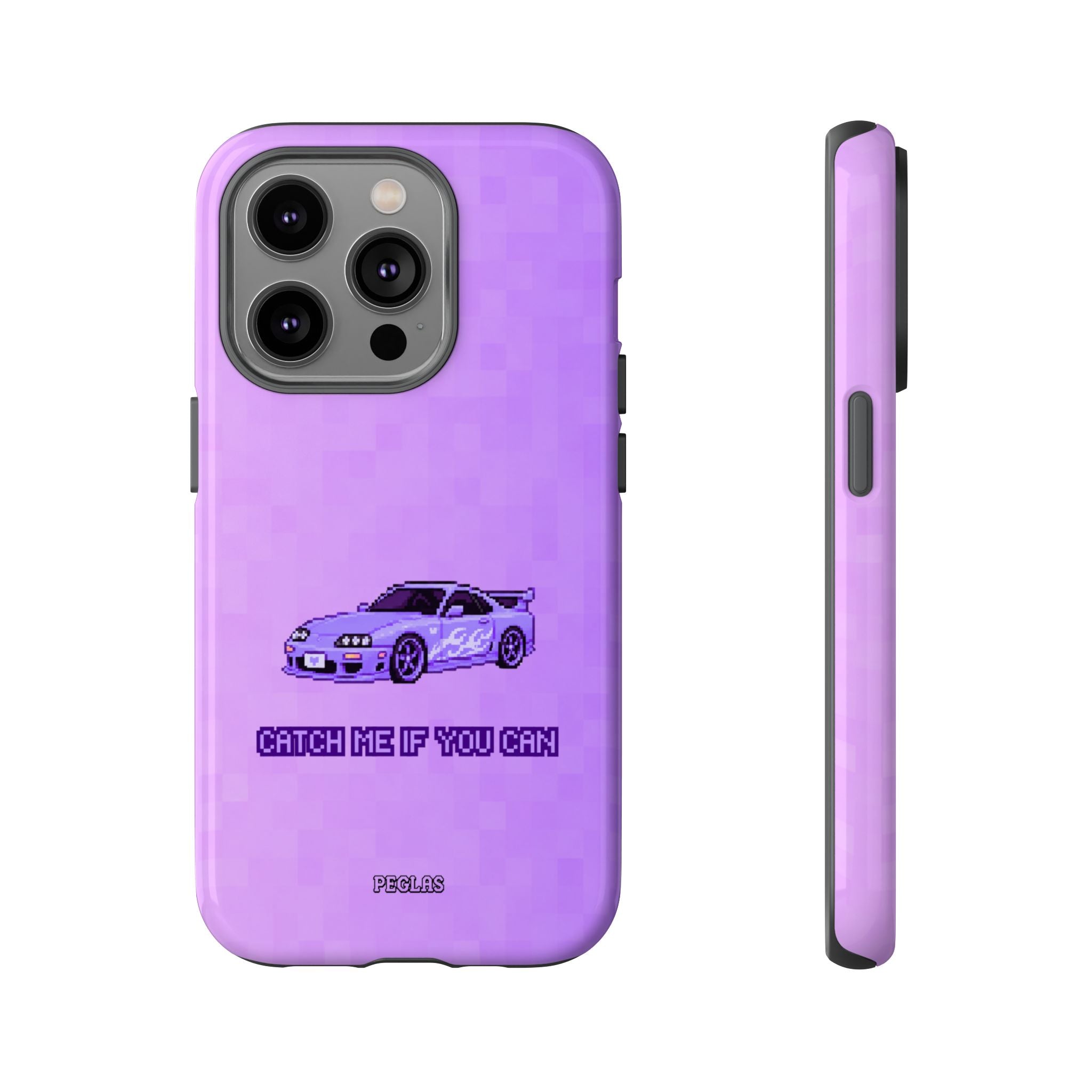 Purple Sports Car Phone Case — "Catch Me If You Can" Tough Phone Case