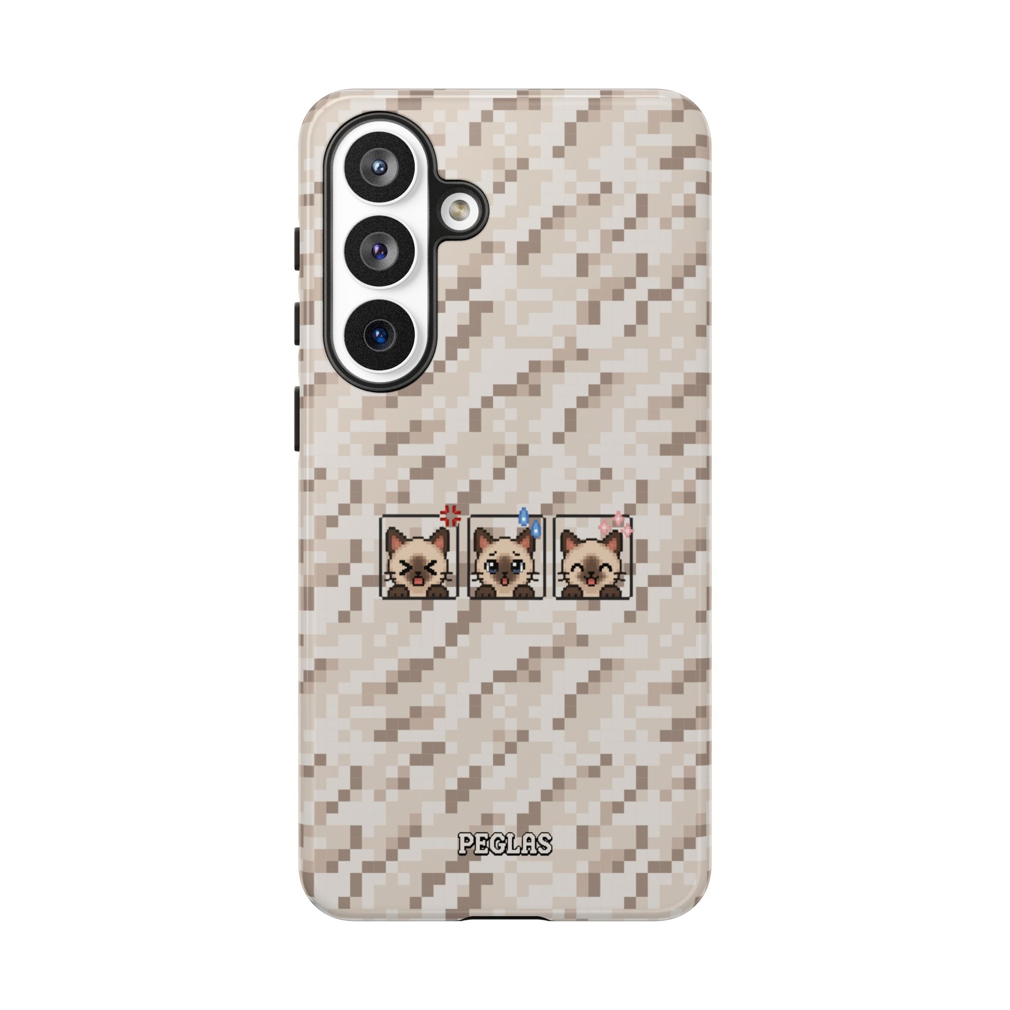 Pixel Cat Emojis Tough Phone Case