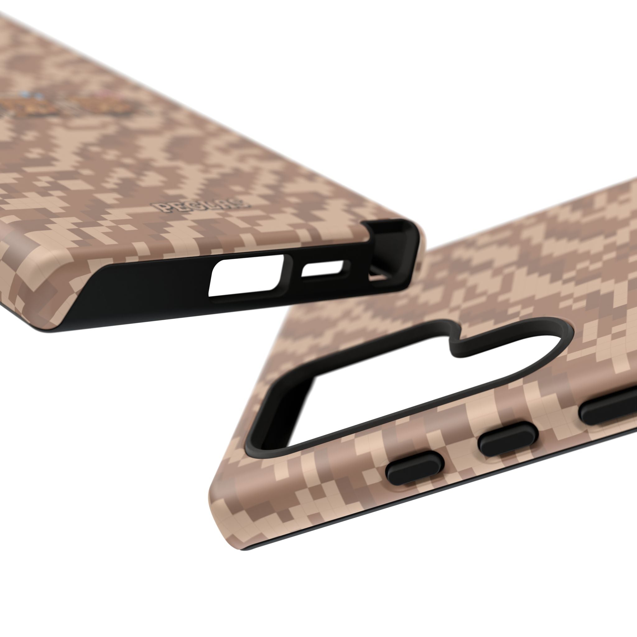 Pixel Teddy Emojis Brown Tough Phone Case