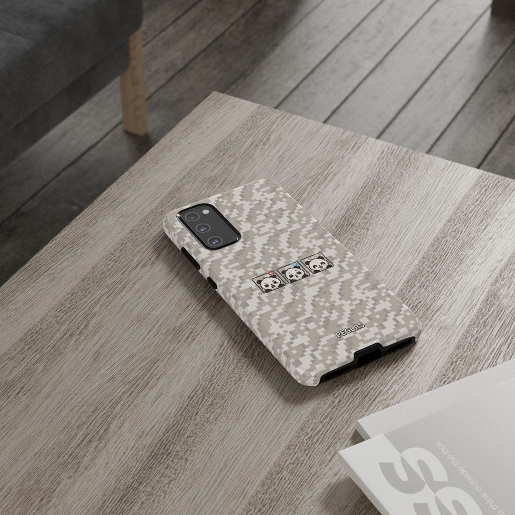 Pixel Panda Emojis Tough Phone Case