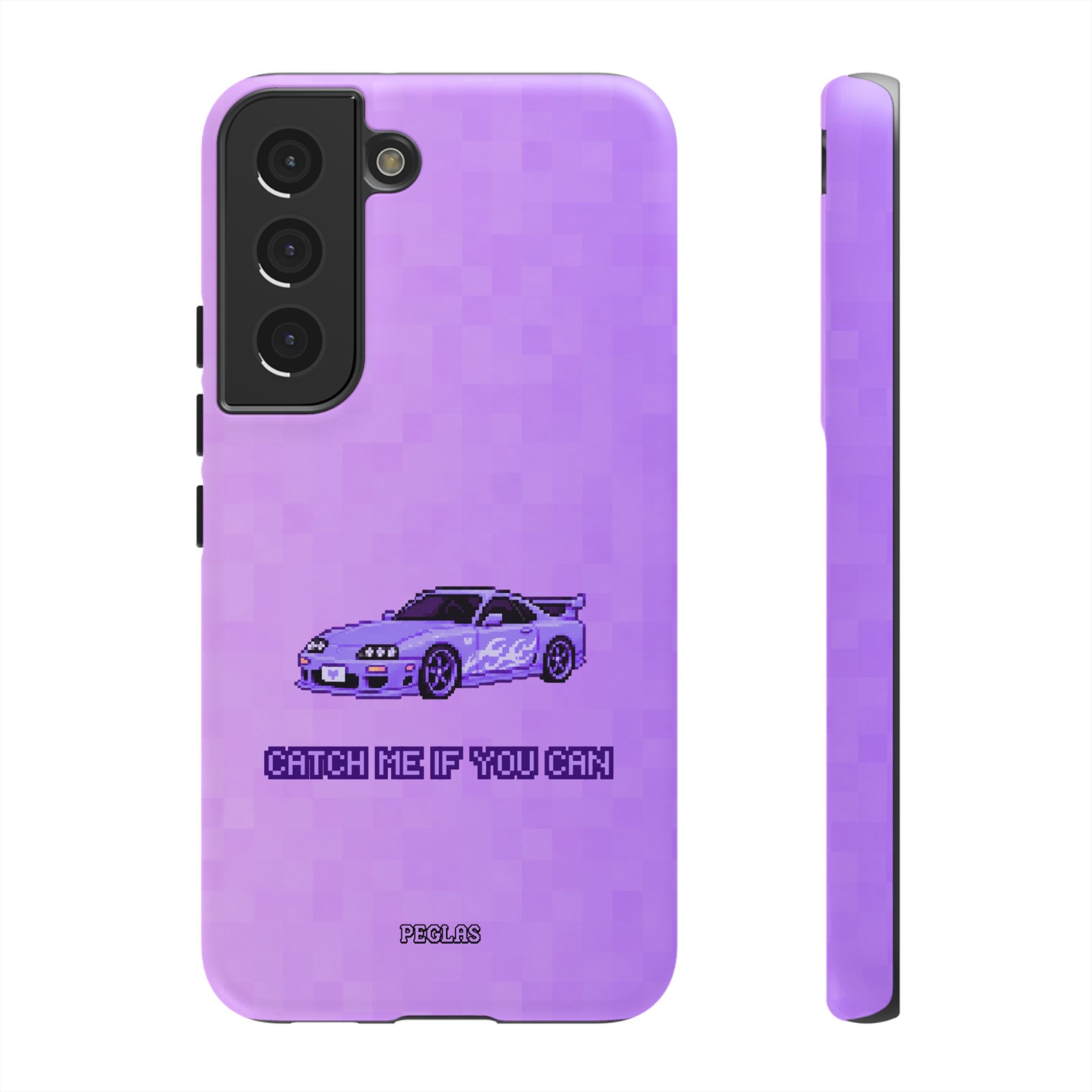 Purple Sports Car Phone Case — "Catch Me If You Can" Tough Phone Case