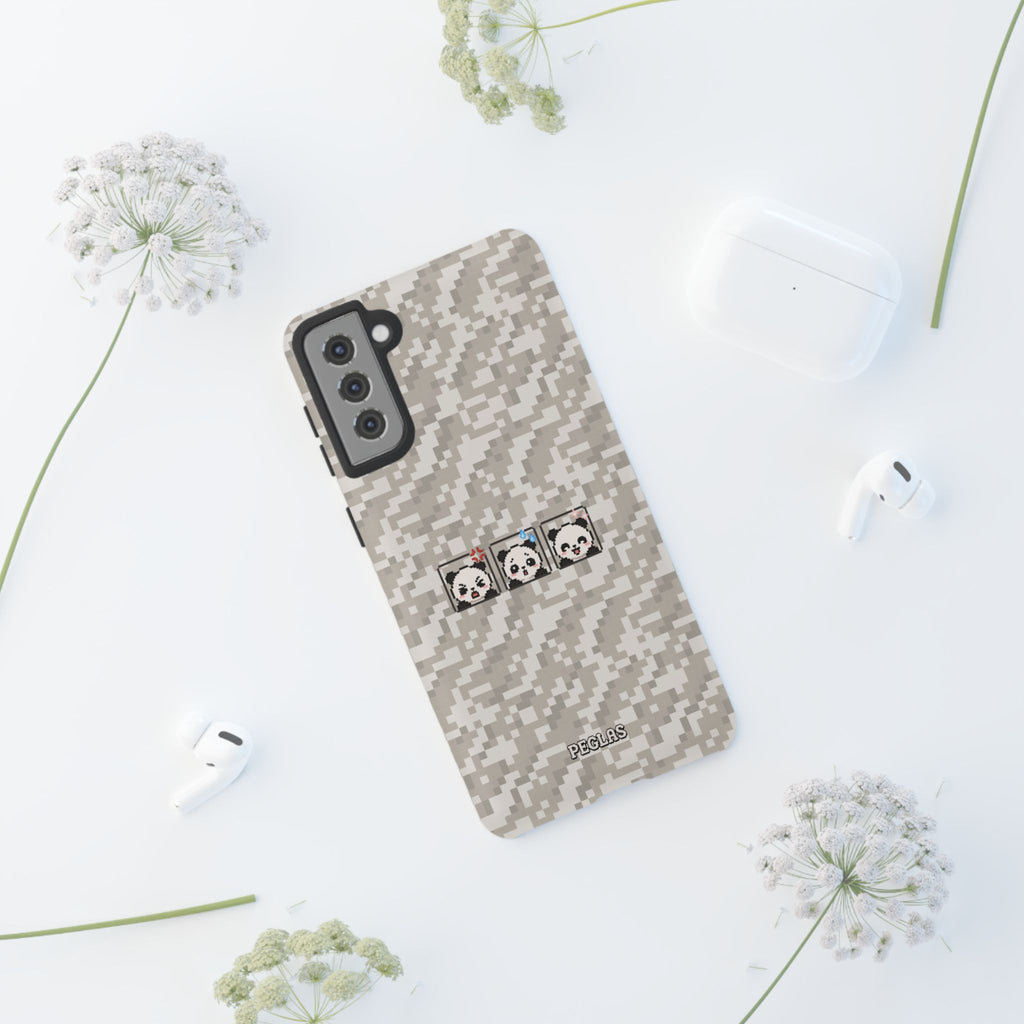 Pixel Panda Emojis Tough Phone Case