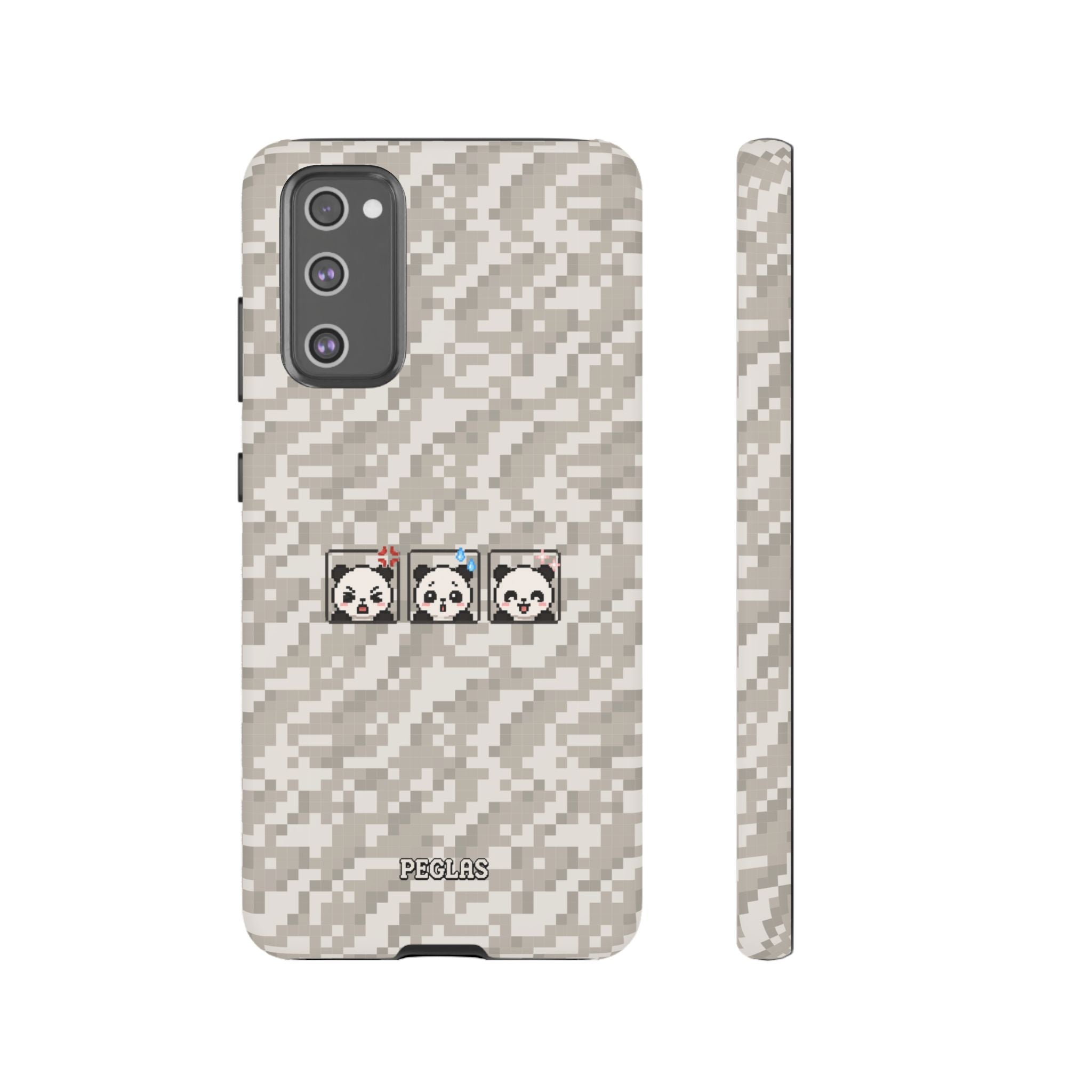 Pixel Panda Emojis Tough Phone Case