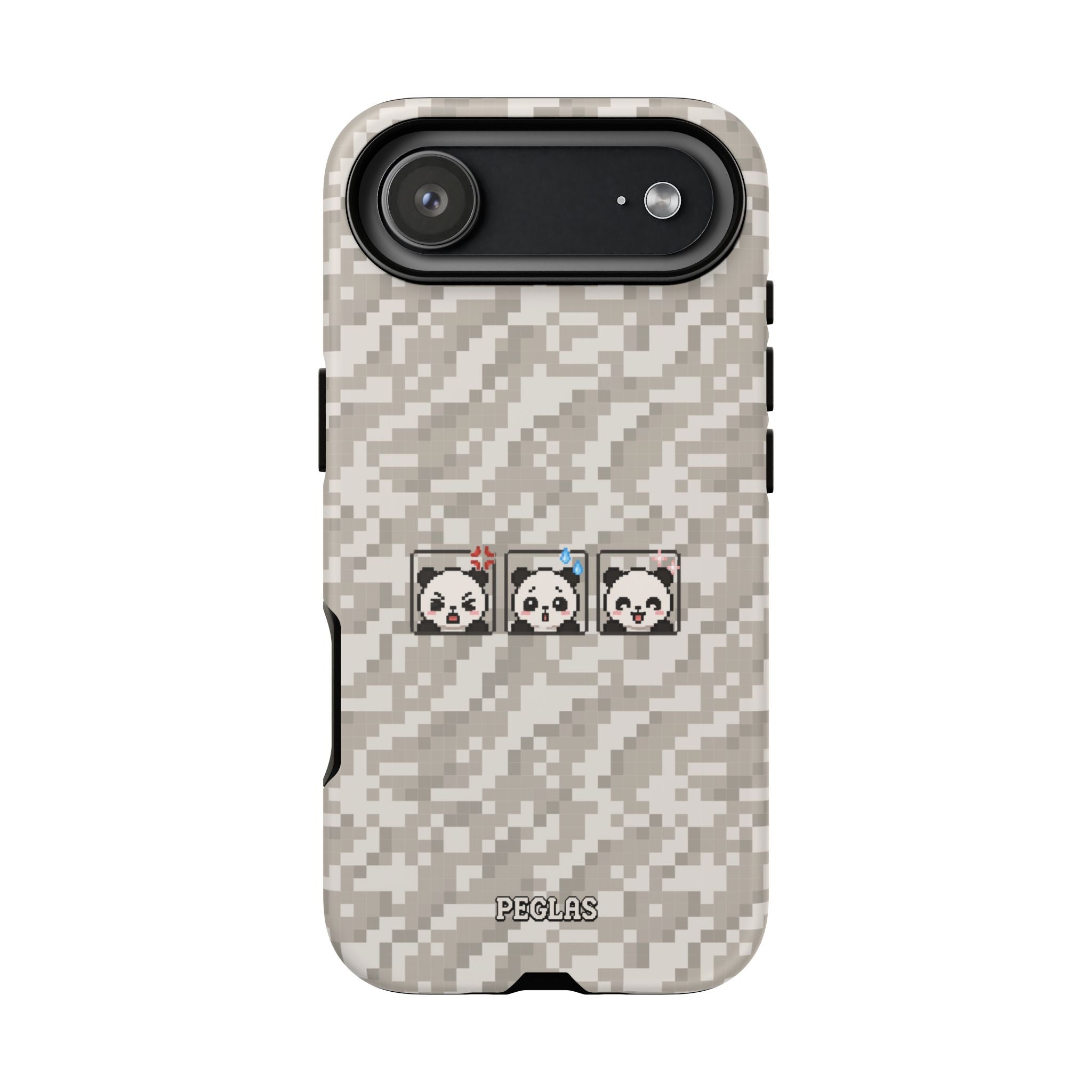 Pixel Panda Emojis Tough Phone Case