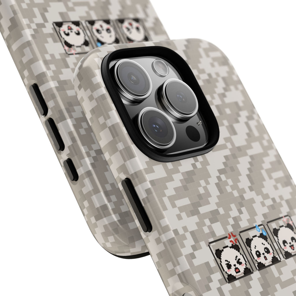 Pixel Panda Emojis Tough Phone Case